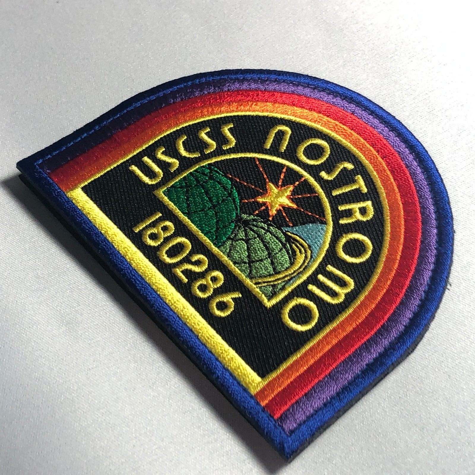 USCSS NOSTROMO 180286 Patch Morale Movie Prop Cargo Ship Vehicle Officer Alien Crew Alien Badge Uniform Yutani WEYLAND Costume Cosplay