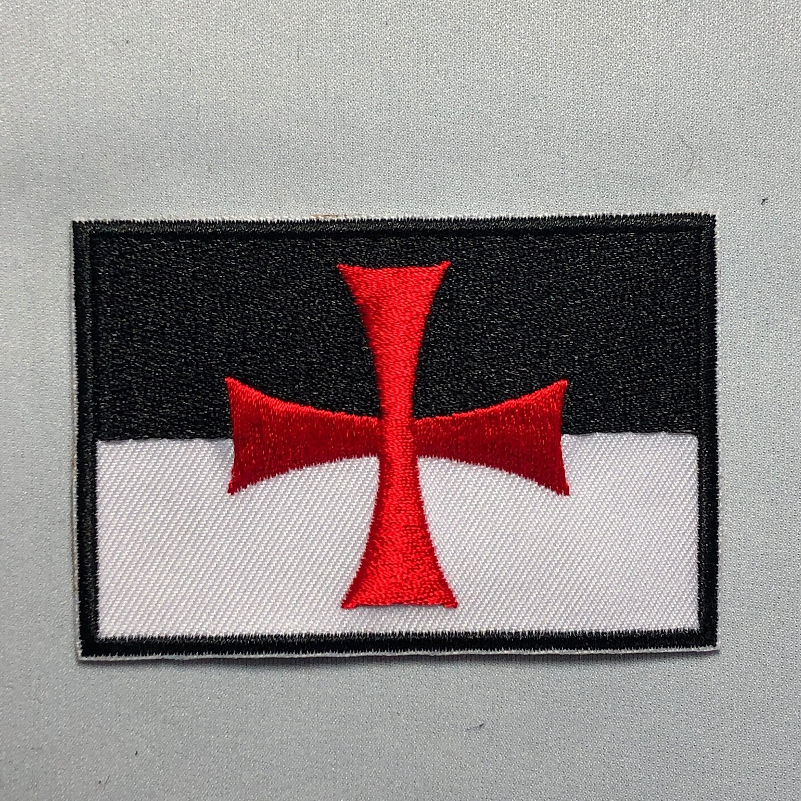 KNIGHTS TEMPLAR battle FLAG Patch Morale Tactical Deus Vult Army Church Christian Warrior Crusader Knights Sword Cross Militum Christi