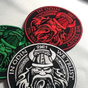 In Odin We trust BEARDED Viking Army Milspec Patch Morale Master Of Fury Skull Army Military Norse Tactical Scandinavian Denmark tactical