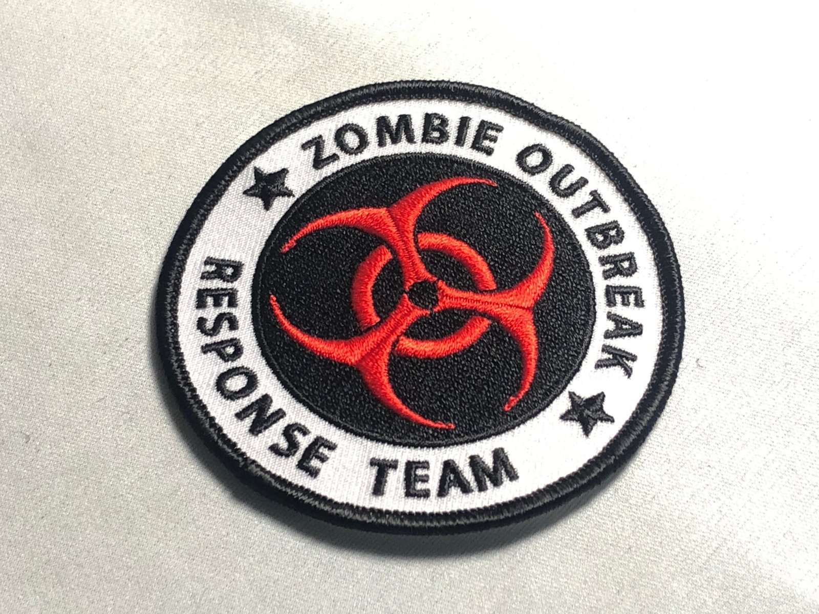 SALE Zombie OUTBREAK Response TEAM Patch Morale Tactical Unit Morale 2nd Biohazard Danger Halloween Movie Funny green Skull