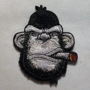 APE SMOKING CIGAR Patch Morale Embroidery Monkey Vietnam Helmet Ace Card Red Beret Special tactical Forces usa Navy Seals Orangutan