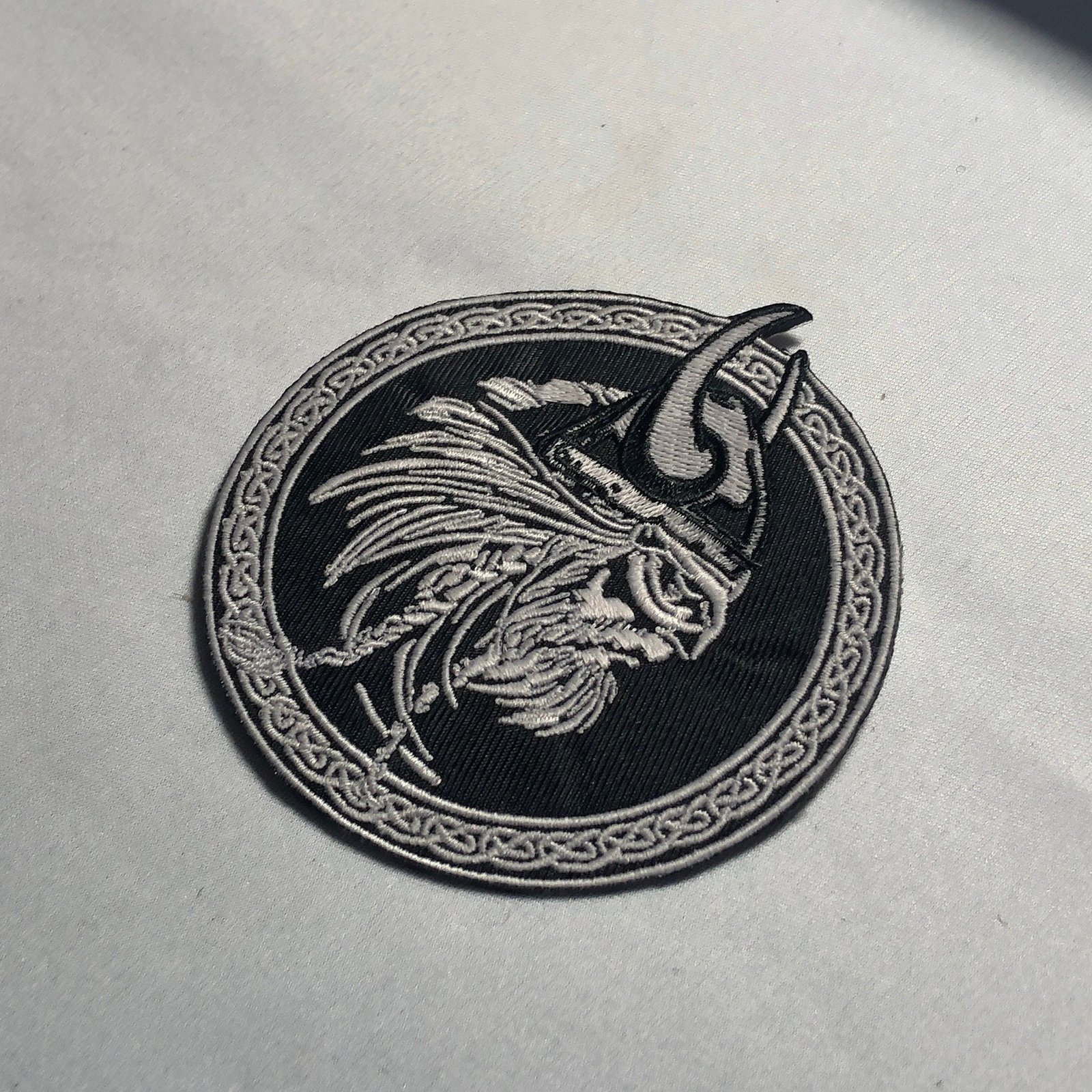 VIKING HEAD Helmet Shield Norse Odin Skull Patch Morale Mean Face Army Tactical Military Norse Scandinavian Denmark Pirate History beard