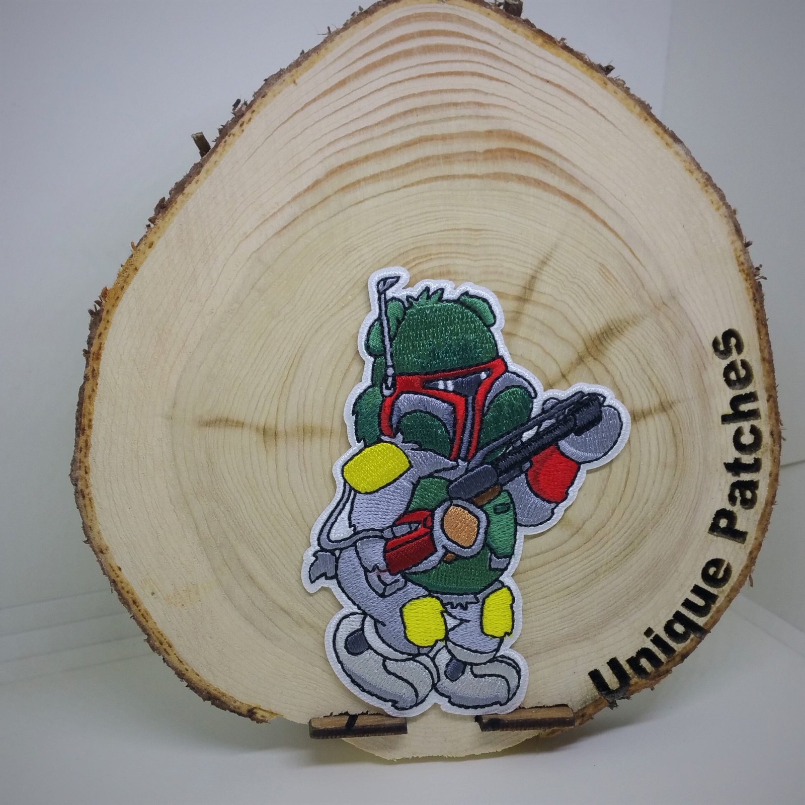 BOBA Bear Mashup embroidery patch morale Comics hook and loop movie Mandalorian Star Care Wars Mercenary Hunter