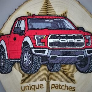 RAPTOR Truck Embroidery patch morale red F150 hook and loop glow in the dark vehicle