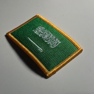 The flag of Saudi Arabia iron on patch morale There is no god but God; Muhammad is the Messenger of God shahada Islam sword