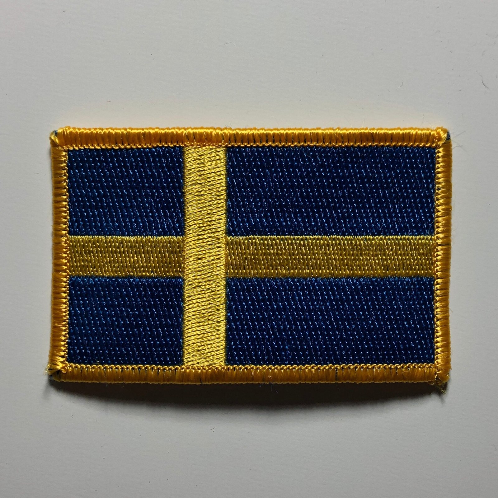 The national flag of Sweden Swedish Sveriges flagga iron on patch morale Konungariket Sverige Du gamla, du fria scandinavia
