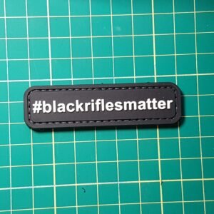PVC Black Rifles Matter BRM patch morale black badge gear vest bag Airsoft bullet hole Tactical Meme halloween funny