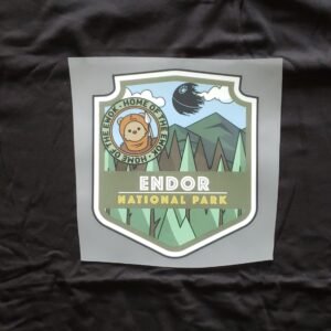 Endor Iron on transfer shirt decal National Park Star Planets Wars - Hoth, Endor, Tatooine, Kashyyyk - Wookie, Ewok Movie