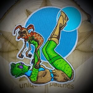 PINUP GREEDO Mashup embroidery patch morale Comics hook loop movie Star Wars Mercenary Rodian bounty Hunter Tatooine Clone pin up