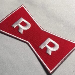 Ribbon 90s Corporation Morale Patch: Movie Emblem for Cosplay Uniform Jacket Mask Airsoft Comicon, Hook and Loop or Iron-On Army