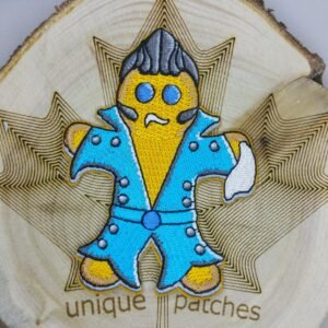 Elvis Gingerbread Man Mashup Embroidery Patch - Rock and Roll Morale Patch