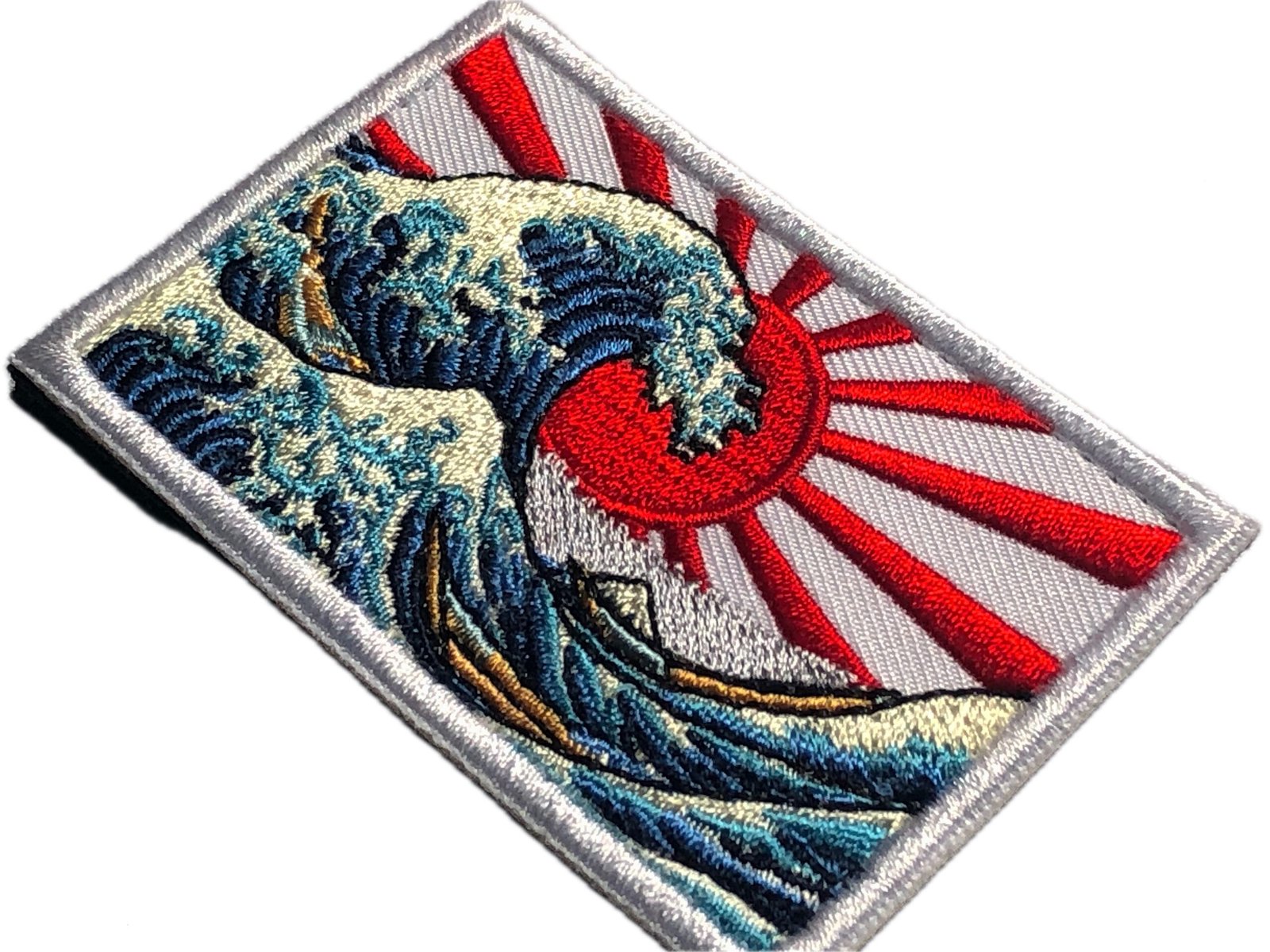The GREAT WAVE off KANAGAWA Morale Patch - Japanese Emblem - The Wave Art of Tsunamis, Hurricanes - Nippon Hokusai Dekai Japanese Sun - Image 7