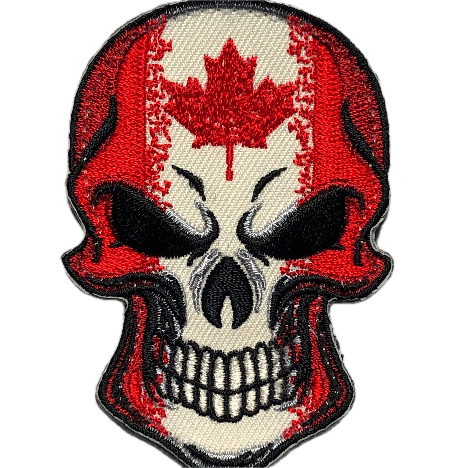 MEAN EYES SKULL Canadian flag punisher pattern Maple leaf Tactical Patch Morale Army vest shoulder Canuck ifak bag patriot