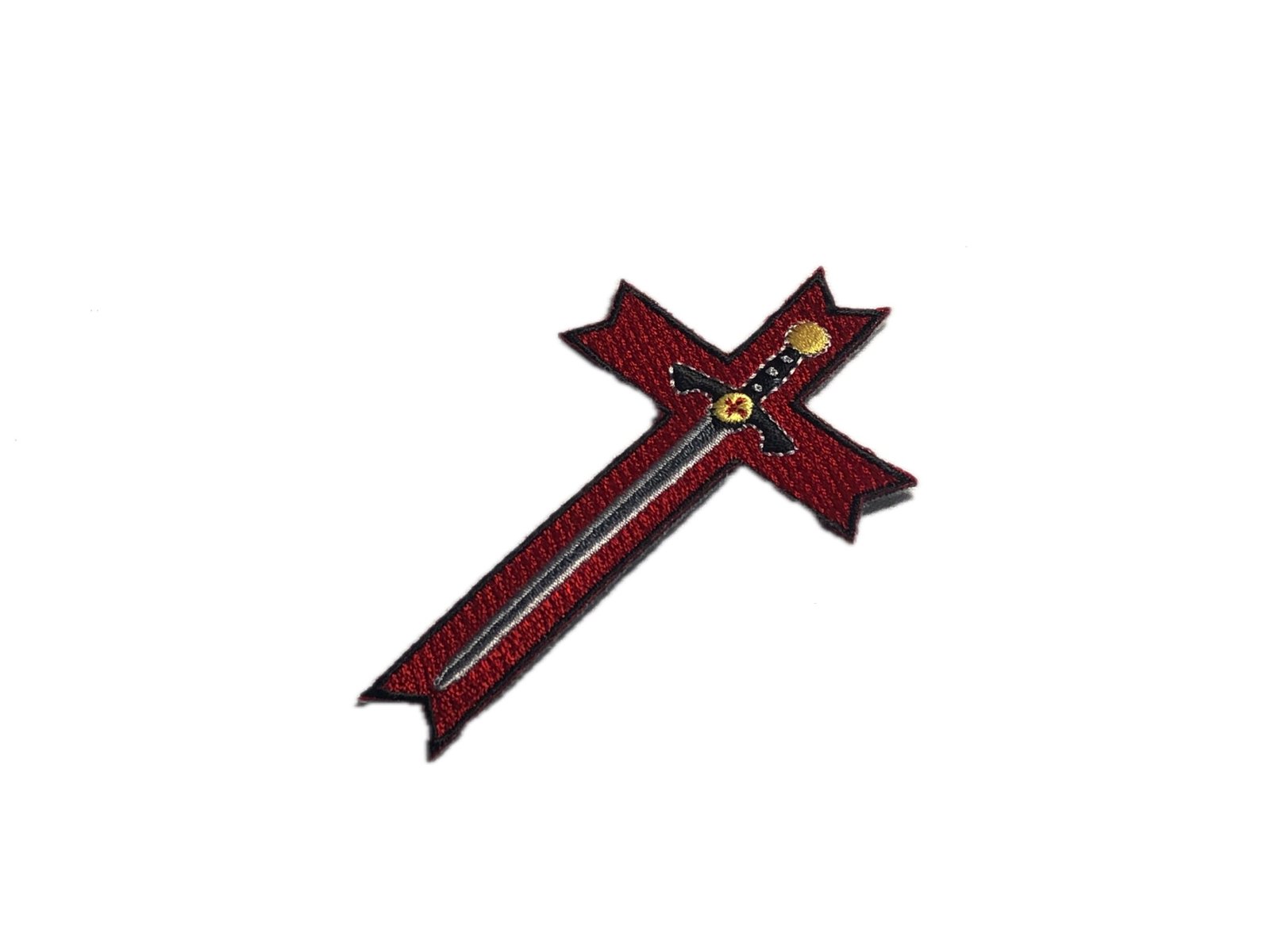 RED CROSS Sword Deus Vult CRUSADER Patch Morale Tactical Military Army Spartan Sparta Warrior Templar Knights Christian Christ Church