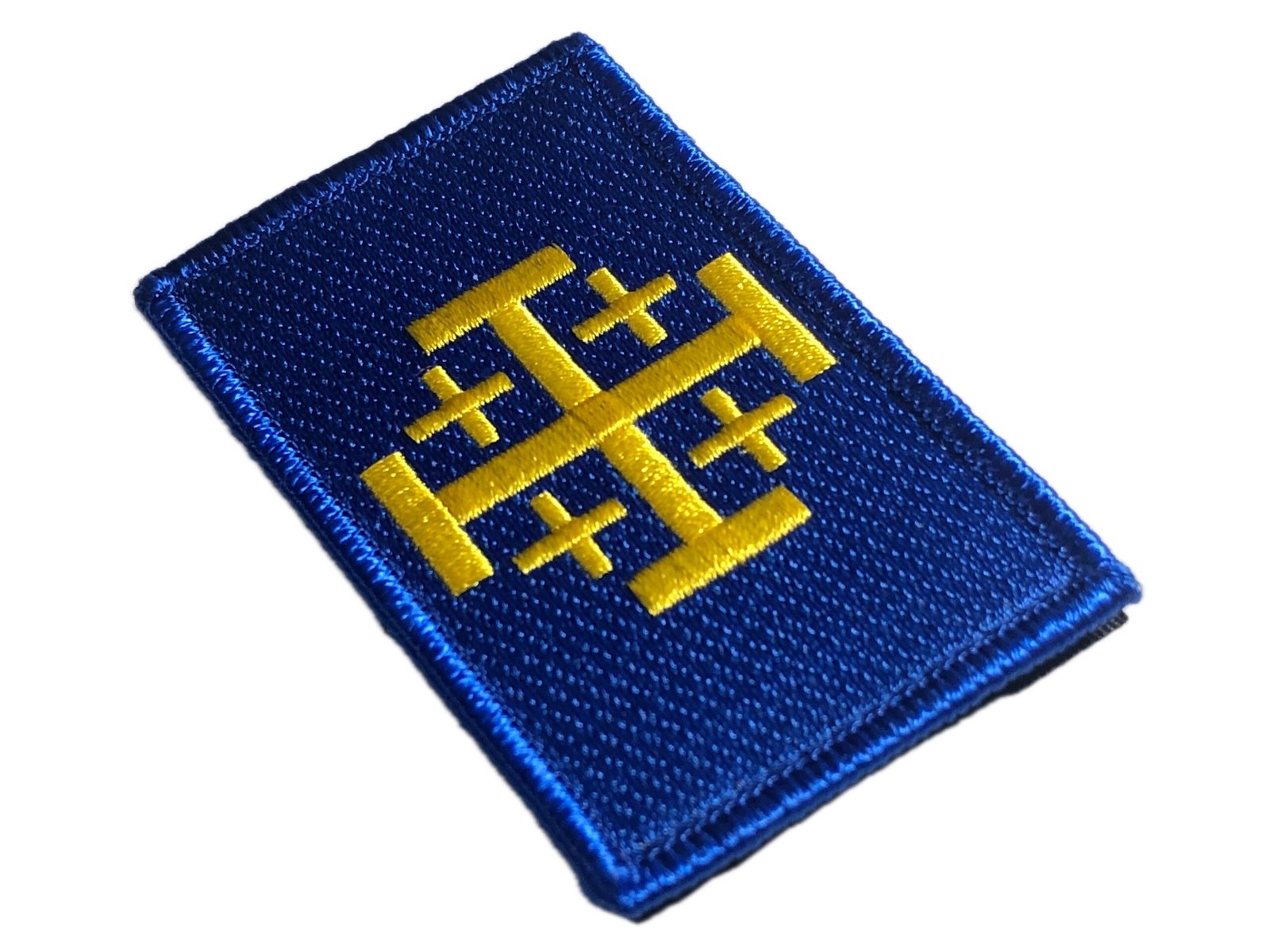 JERUSALEM CROSS Flag Patch Morale Five-fold Cross and Crosslets Heraldic Christian emblem coat of arms Jerusalem Ancient symbol Greek - Image 9