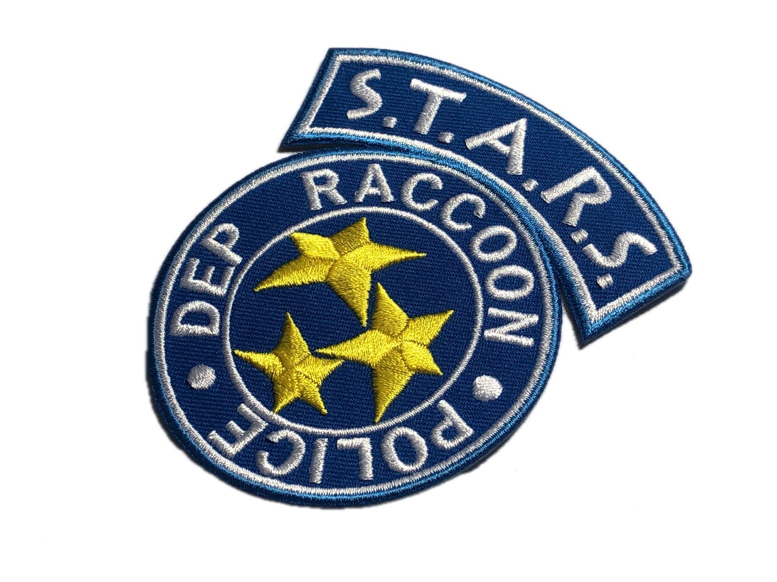 Oval shape RACCOON POLICE Blue or black Patch Morale embroidery Hook Tactical uniform Costume Resident rpd Movie Cosplay shirt jacket evil