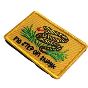 No STEP On SNAYK SNEK Flag Patch Morale Don't Tread on me Gasden Meme Usa United States Navy Army 2nd Amendment Tactical Bag Vest Military