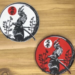 MEIYO Honor SAMURAI Patch Morale Japan Japanese KanJi Sword hook loop iron on Rising Sun Bushido Code Virtues Marshall Art way of warrior