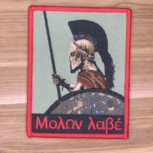 300 SPARTAN Patch Morale Greek Spartan Shield 300 Sparta Leonidas Molov labe warrior spear shield fighter mask greece