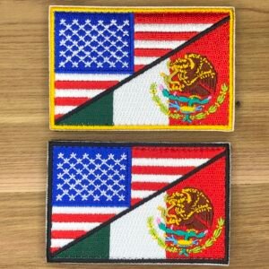 USA Bandera de Mexico FLAG Mexican El Tri The Tricolor Tenochtitlan Coat of arms Patch Morale American ifak tactical badge half bag vest