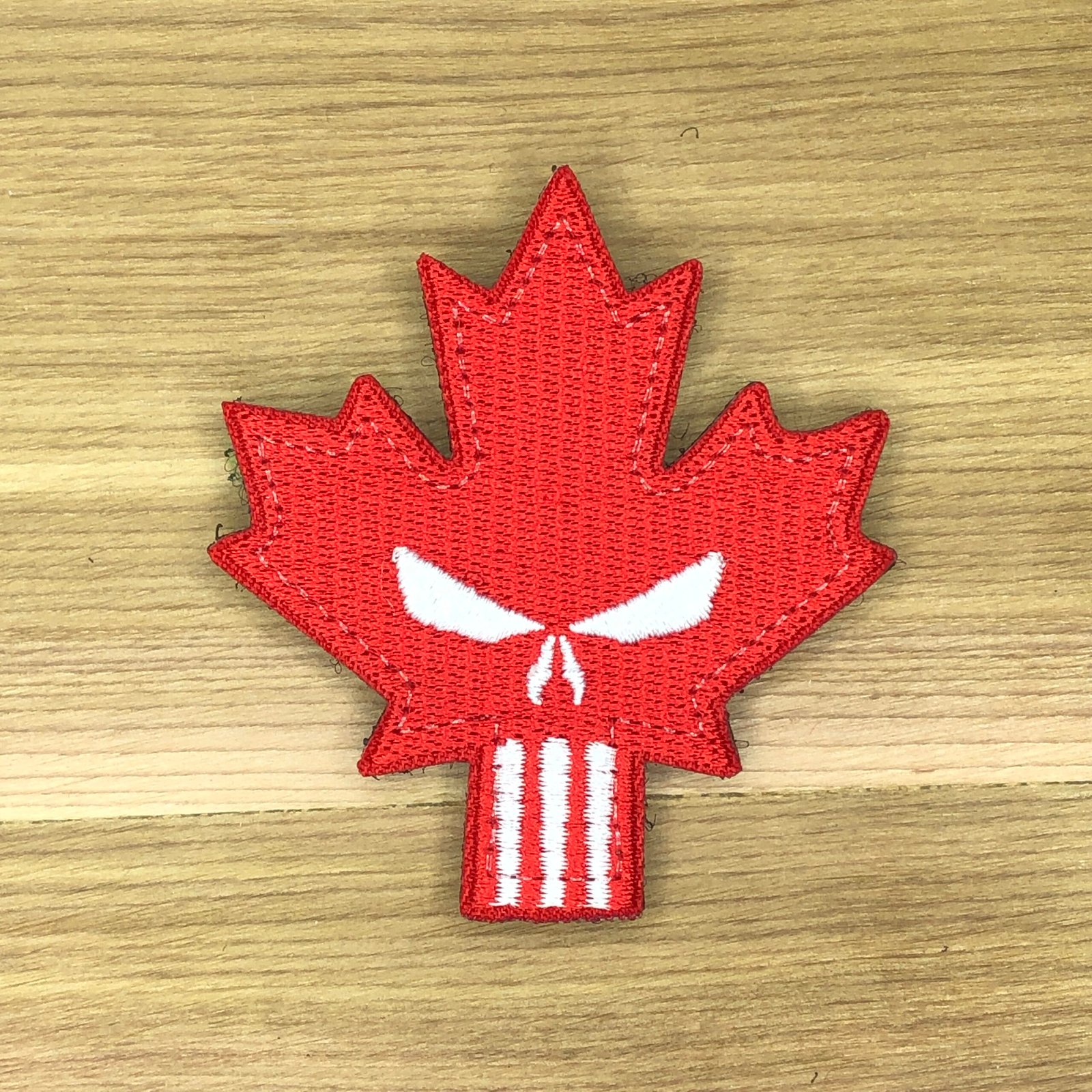 MEAN EYES Canadian flag punisher pattern Maple leaf Tactical Patch Morale Army vest shoulder Canuck ifak bag patriot