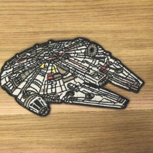 YT 1300 Light Freighter Millennium Fighter Star Han Solo Ship Coral Embroidered Patch Morale Badge Shirt Tactical Movie Empire Corellian war