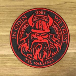 In Odin We trust BEARDED Viking Army Milspec Patch Morale Master Of Fury Skull Army Military Norse Tactical Scandinavian Denmark tactical