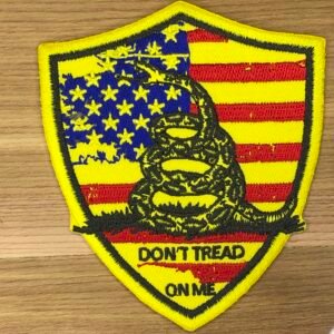 Shield GASDEN DON'T TREAD on me Flag Patch Morale Historical Rattlesnake Ready American general 1775 2nd Continental Marines usa Army Navy