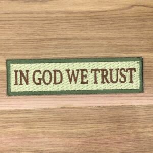 IN GOD we TRUST patch morale top quality American combat tab colour Tab Multicam acu Black 2nd tactical ifak amendment Come and get it