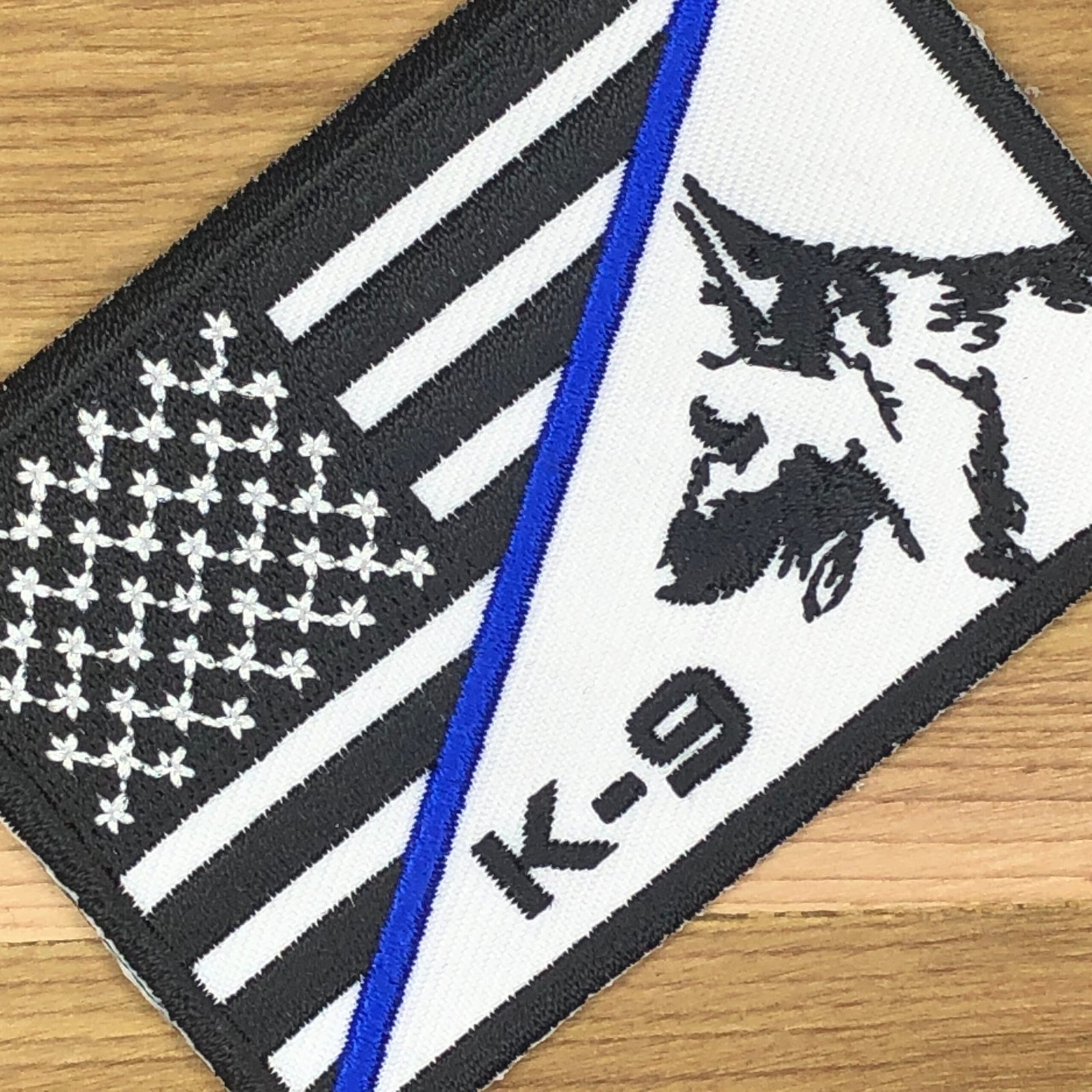 K9 half flag GSD  Dog Paw Canine Black Swat Cut Patch Usa Morale Star Stripes Police America Law Enforcement Cop Order Uniform Tactical bag