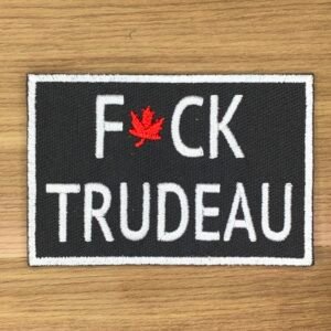 F*CK TRUDEAU lets go Embroiderd patch Hook and loop backing Canadian Chanting F word funny humor meme Liberal hat media f trudeau f*ck