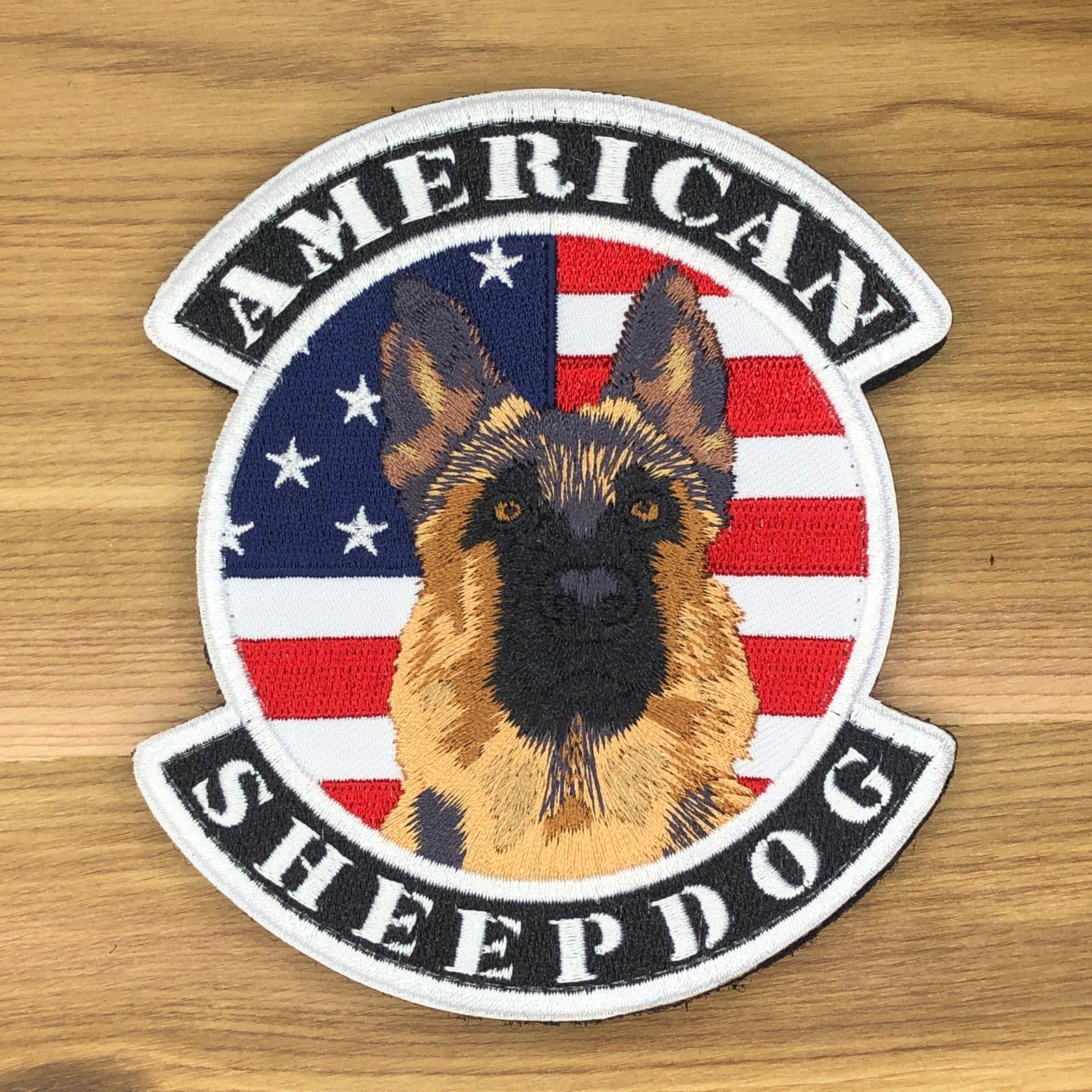 AMERICAN SHEEPDOG GSD German Shepherd usa flag Patch Morale Deutscher SchaeferHund dog training K-9 Canine American Flag tactical bag vest