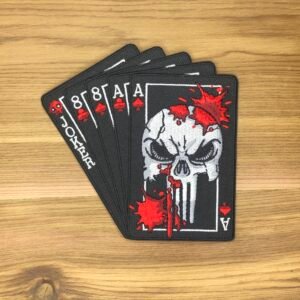 Full House Ace SPADES card Spec Ops unit devgru navy NSWDG Flag Pirate Seal Team 6 Blackbeard Tactical Patch Morale US skull isaf isis ifak