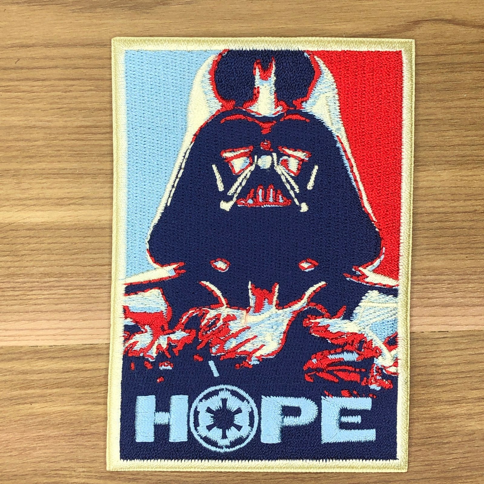 HOPE poster VADER Star Wars Morale Patch Order Obi-Wan Kenobi Force With Death Star Lightsaber Empire Blue Red Wars Emblem